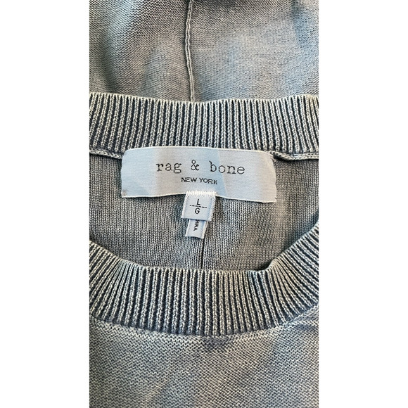 Rag & Bone Large 100% Cotton Lightweight Pullover Old Money Preppy Grandpacore - Picture 6 of 9